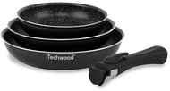 Techwood Sada pánví s odnímatelnou rukojetí, 4 díly - Pan Set