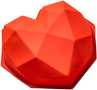 Alum Silicone 3D baking mould in the shape of a heart - Baking Mould