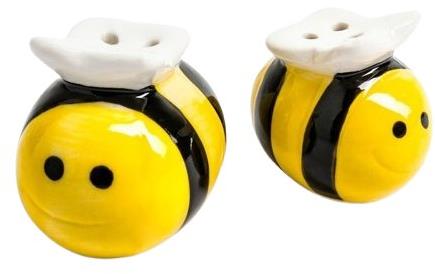 Alum Bee-shaped salt and pepper shaker - Meant to Bee - Condiments Tray - Main image