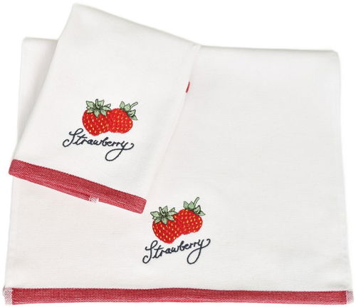 DOMMIO Kuchyňské utěrky Strawberry 2 ks, 40 × 60 cm - Kuchyňské utěrky - Hlavní obrázek