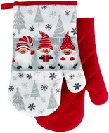 Euromat Kitchen mitt with magnet and loop - Christmas elves - Oven Mitt