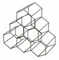 Compactor Hexagon Stojan na víno, na 6 lahví, matná ocel, šedý - Stojan na víno