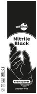 Softclinic Nitrilové rukavice černé vel. L, 1 pár - Cleaning Gloves