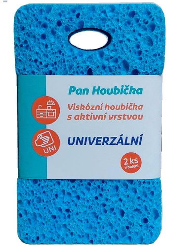 Pan Houbička Viskózní houbička s aktivní vrstvou, univerzální, 2 ks - Dish Sponge - Main image