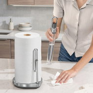 Simplehuman Paper towel dispenser with pump for cleaning product, Stainless steel - Kitchen Towel Hangers