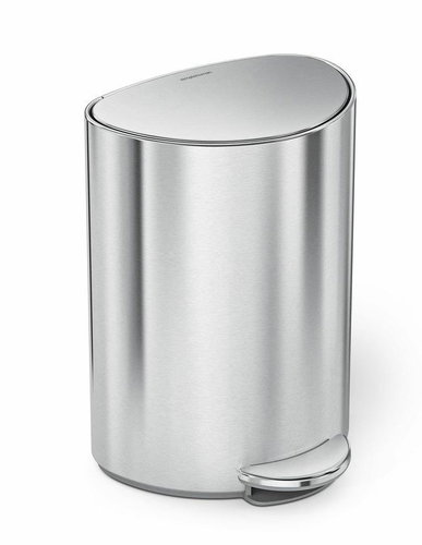 Simplehuman Pedal bin 6 L, half round - Rubbish Bin - Main image