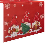 Ruhhy 22484 Christmas table runner 150 × 40 cm, red - Runner