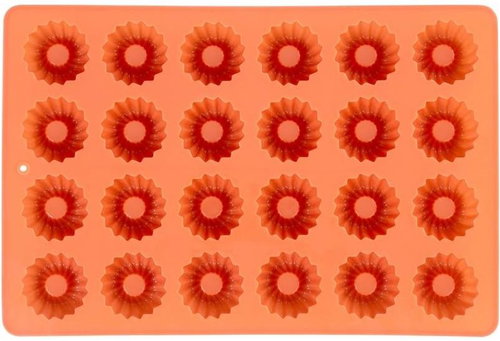MagicHome Silicone mould for 24 wreaths, 30 × 20 × 2 cm - Baking Mould - Main image