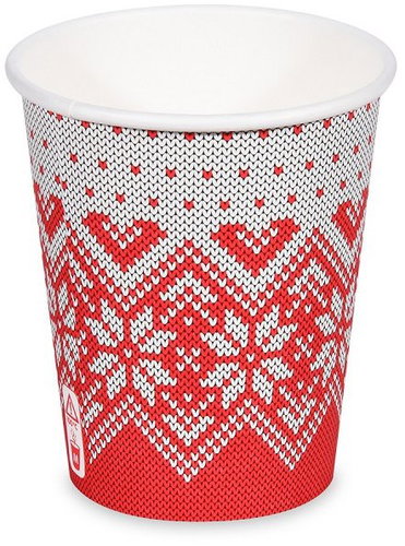 Wimex Pappbecher Wintersaison 280 ml, Durchmesser 80 mm - 50 Stück - Trinkbecher - Hauptbild