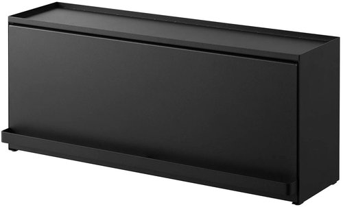 YAMAZAKI Semi-closed storage box for worktop Tower 1453, black - Kitchen Organiser - Main image
