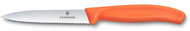 Victorinox Swiss Classic peeling knife, pointed serrated blade, orange - Kitchen Knife