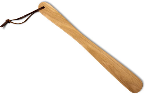 MAWA Wooden shoehorn with leather strap, 40 cm, natural beech - Shoehorn - Main image