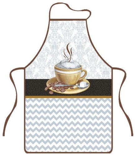 Euromat Kitchen apron Capucino sugar cube - Apron - Main image