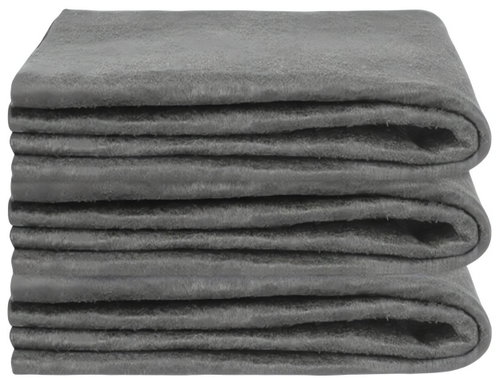 Ruhhy 27207 Microfibre towels for windows 30 × 40 cm, 3 pcs, grey - Microfiber Cloth - Main image
