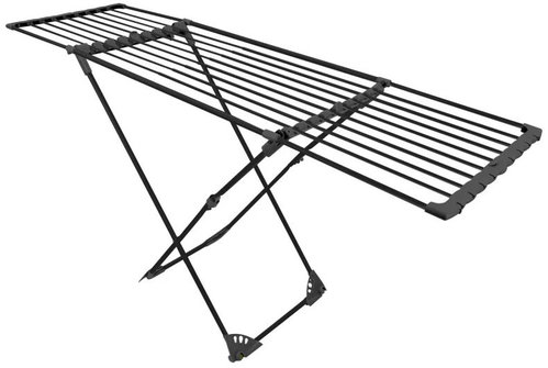 Massido 688102 Telescopic clothes dryer Ursula 20 m with wheels, black - Laundry Dryer - Main image