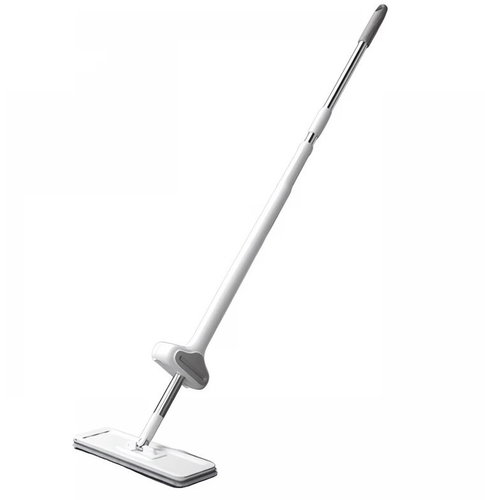 Verk 27464 Flat mop with hand wringer 125 cm, white - Mop - Main image