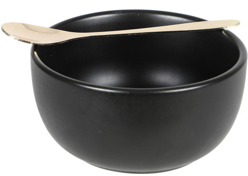 DOCHTMANN Ceramic bowl with spoon 10,5 × 5,5 cm - Small Bowl - Main image