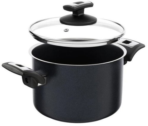 KOLIMAX COMFORT BLACK pot with lid 18 cm 3,0 l - Pot - Main image