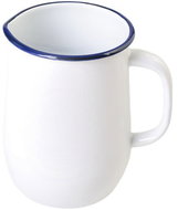 Olymp Enamel jug 14,5 cm, 2,5 l, white with blue rim 154/01b - Pitcher