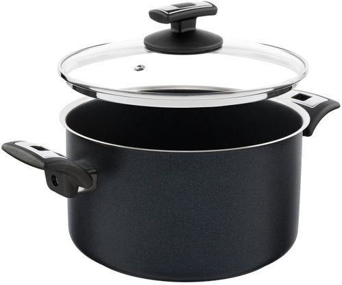 KOLIMAX COMFORT BLACK Pot with lid 22 cm 4,5 l - Pot - Main image