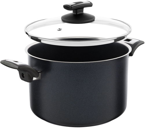 KOLIMAX COMFORT BLACK Pot with lid 22 cm 5,5 l - Pot - Main image