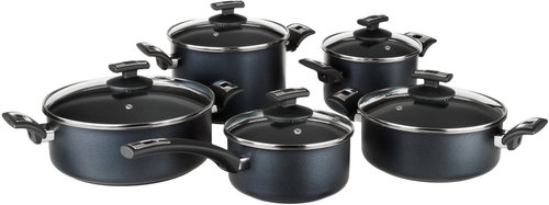 KOLIMAX COMFORT BLACK Set of dishes 10 pcs - Pot Set - Main image
