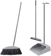 RealG RC-K-1253 Cleaning set broom, dustpan, window squeegee 3in1, grey - Brush and dustpan
