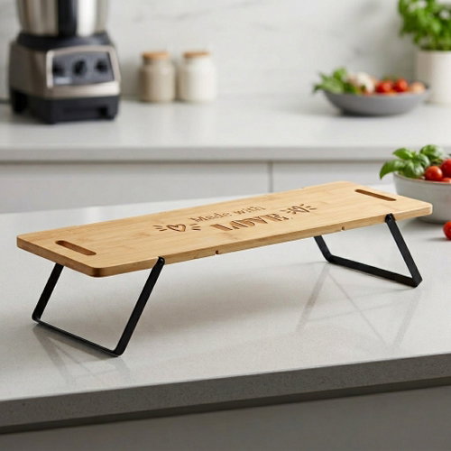 KESPER Serving board with stand bamboo 67 × 19 × 9 cm - Serving Board - Main image