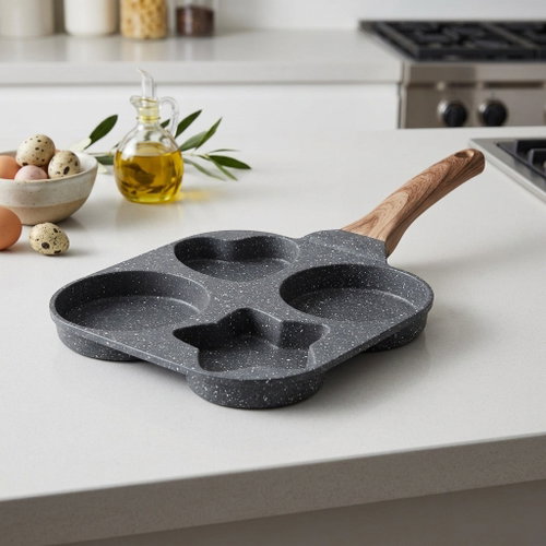 RealG RC-K-627 Egg and pancake pan, 4 holes, 19 × 19 cm - Pan - Main image