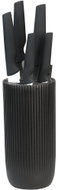 KESPER Block with six knives black, plastic 11 × 11 × 36.5 cm - Kitchen Knife