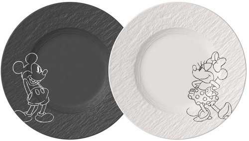 Villeroy & Boch Breakfast plates from Manufacture Rock collection - Mickey Mouse 22 cm, 2 pcs - Set of Plates - Main image