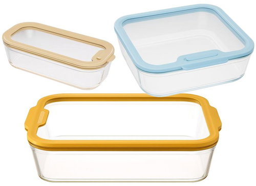 Pebbly PKV-090 Set of glass baking dishes, 3 pcs - Baking Pan - Main image