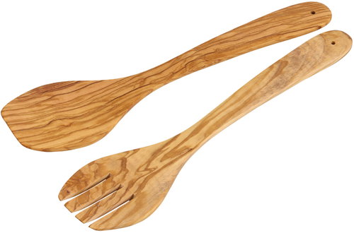 KESPER Salad cutlery 30 cm, olive wood - Cutlery - Main image