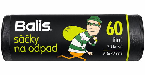 Sapler Pytle na odpadky Balis 60 l 20 ks - Pytle na odpad - Hlavní obrázek