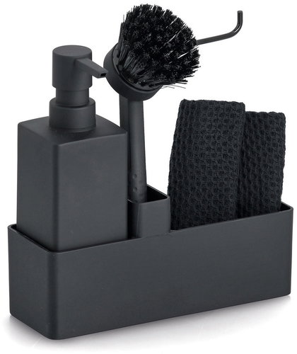 ZELLER Dishwasher organizer, plastic, 20,2 × 7 × 20 cm, black - Kitchen Organiser - Main image