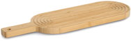 ZELLER Serving board with handle, bamboo, diameter 50,8 × 16 × 2 cm - Serving Board
