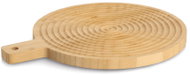 ZELLER Serving board with handle, bamboo, diameter 30,5 cm - Serving Board