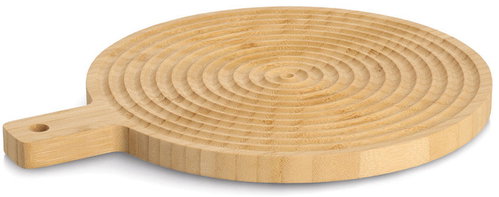 ZELLER Serving board with handle, bamboo, diameter 30,5 cm - Serving Board - Main image