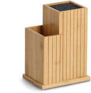 ZELLER Blok na nože s držákem, bambus, 17,2 × 11,2 × 21,7 cm - Knife Block
