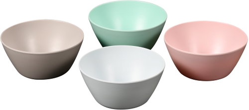 Kesper Fruit and salad bowl set 4 pcs, melamine, diameter 15 cm, height 7 cm - Bowl Set - Main image