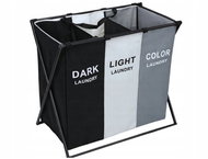Verk 27739 Trojitý koš na prádlo, skládací, 135 l - Laundry Basket