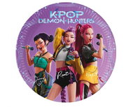 GoDan Papírové talíře K-POP DEMON HUNTERS - Lovci démonů, 20 cm, 8 ks - Set of Plates