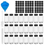 Ruhhy 27829 Sada skleněných dóz na koření 120 ml, 24 ks - Spice Container Set