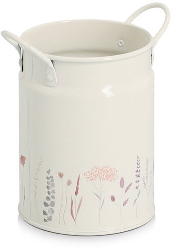 ZELLER Kovový kuchyňský organizér, váza motiv Květiny 11 × 15,5 cm - Kitchen Utensil Holder - Main image