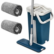 Verk 27509 Dual-Chamber Mop, 2× Microfibre Cloth, Blue - Mop