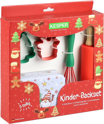 KESPER Children's Baking Set 5pcs 28 × 25 × 5.5cm - Kitchen Utensil Set - Main image