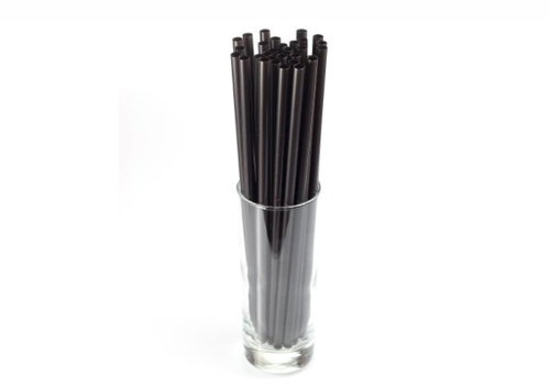 MAZUREK Jumbo brčka 8 × 255 mm, černá, 150 ks - Straw - Main image
