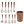 07511 Kitchen Utensil Set with Stand, 11 Pcs, Beige-Brown