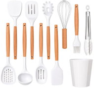 Verk 07510 Kitchen Utensil Set with Stand, 11pcs, White - Kitchen Utensil Set