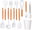07510 Kitchen Utensil Set with Stand, 11pcs, White